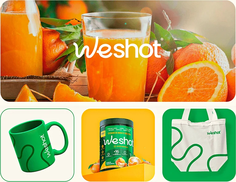 Trabalho de marca para Weshot